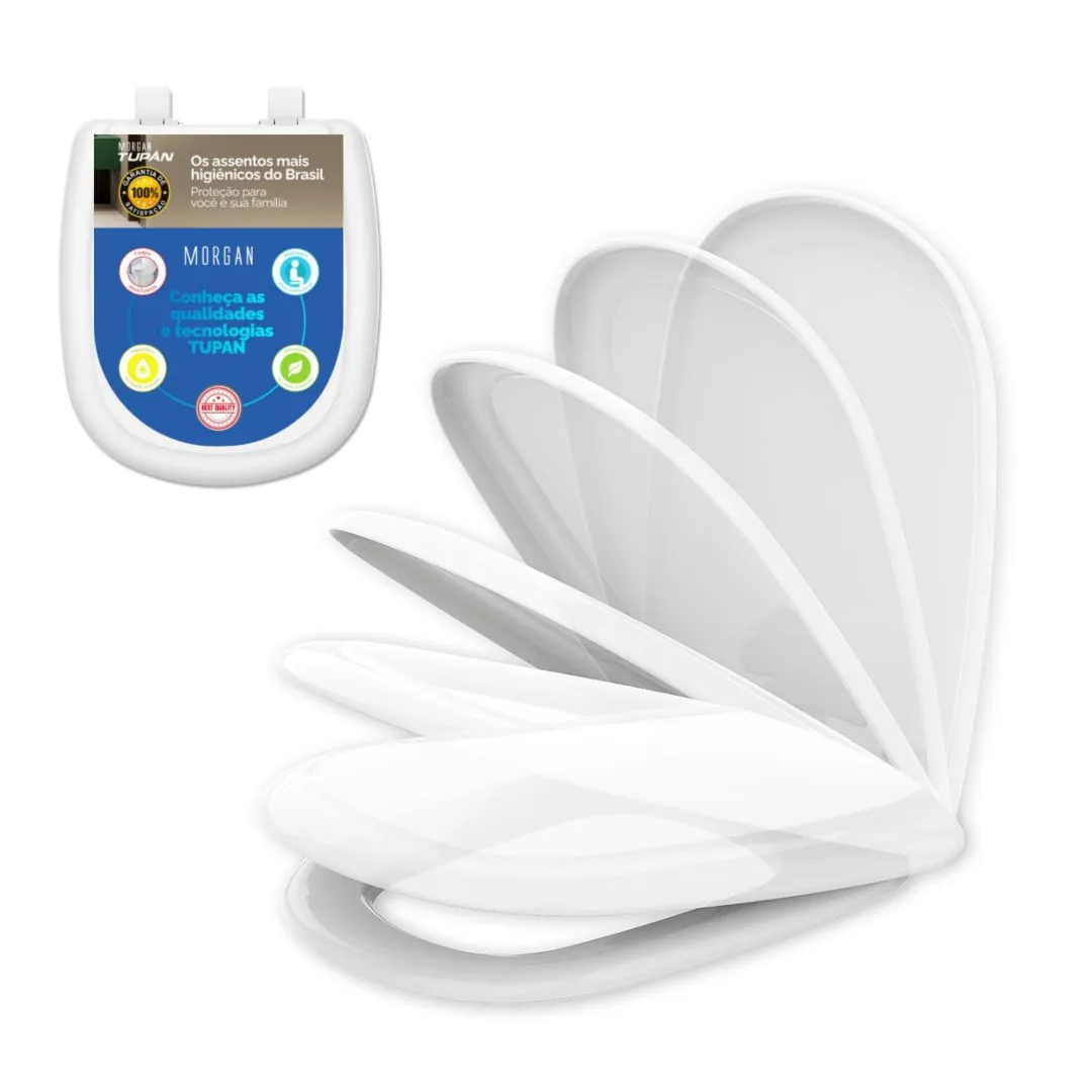 Assento Icasa Sabatini Branco Soft Close Polipropileno