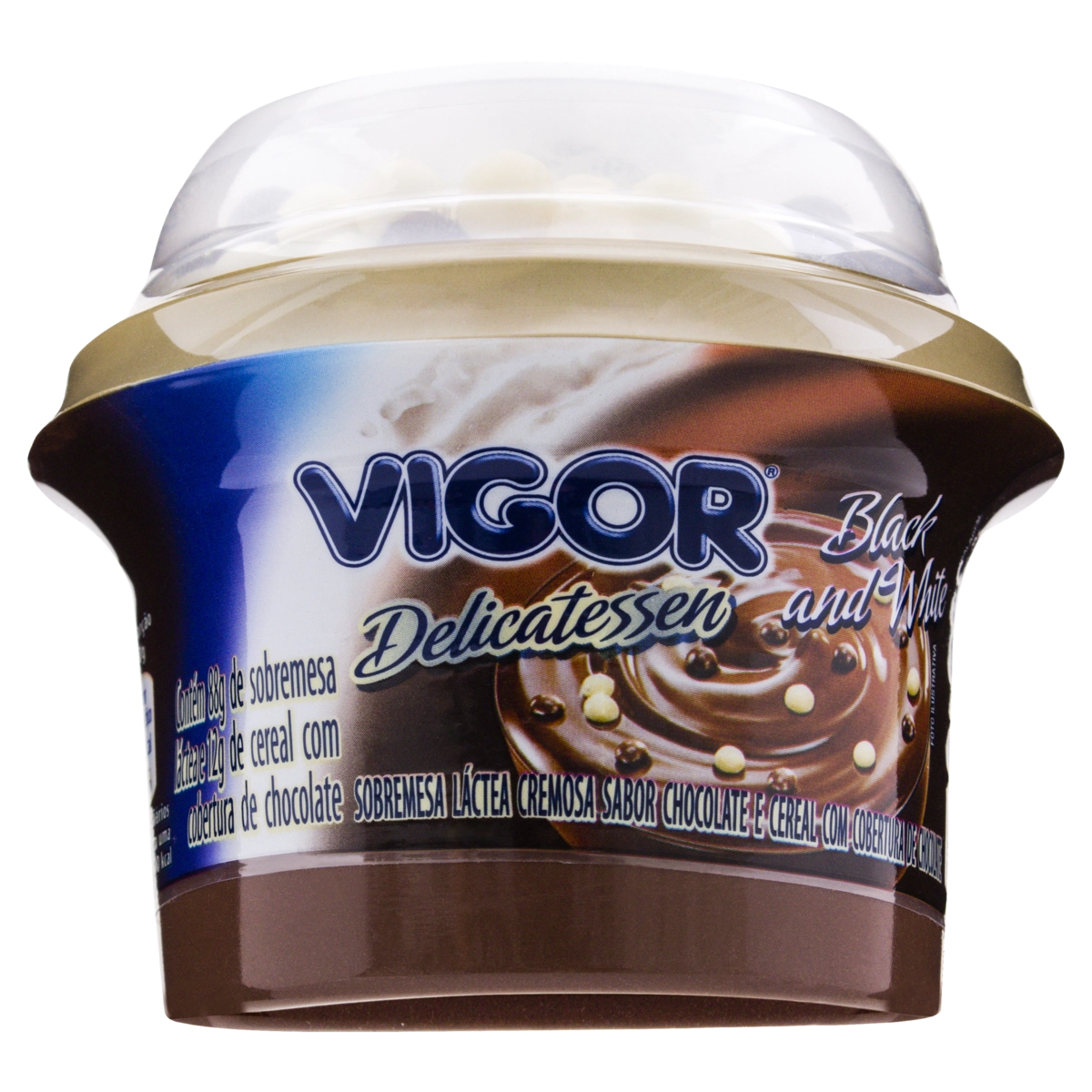 Sobremesa Láctea Black And White Vigor Delicatessen Pote 100g