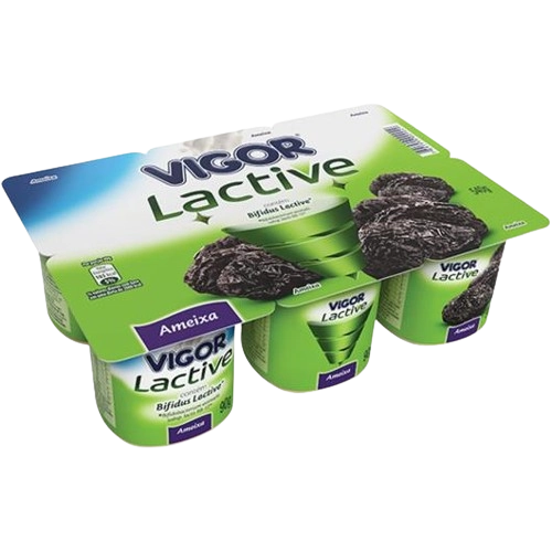 Iogurte Polpa Vigor Lactive Ameixa 6x