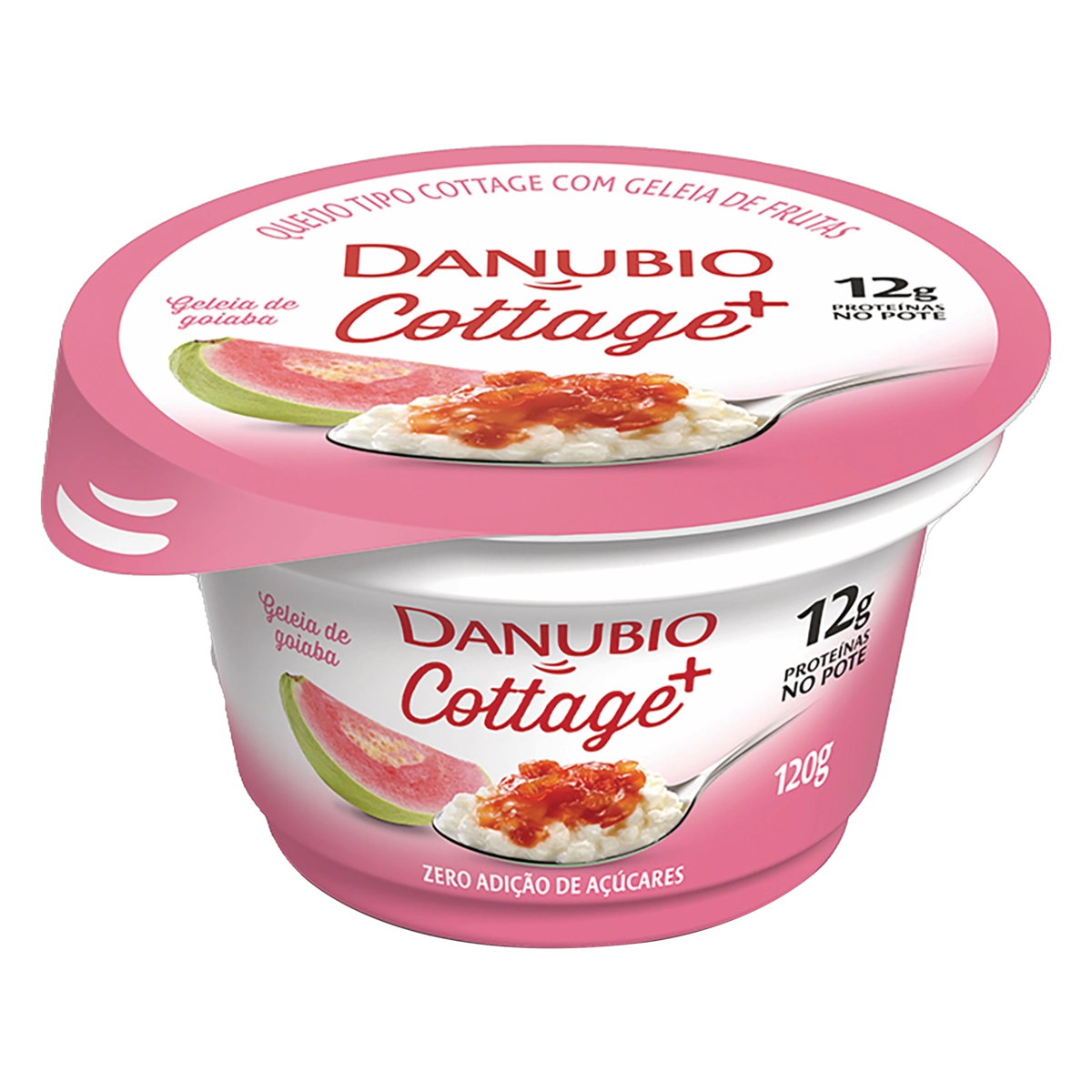 Queijo Cottage Geleia De Goiaba Danubio Pote 120g