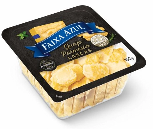 Queijo Parmesão FAIXA AZUL Lascas Pacote 150g