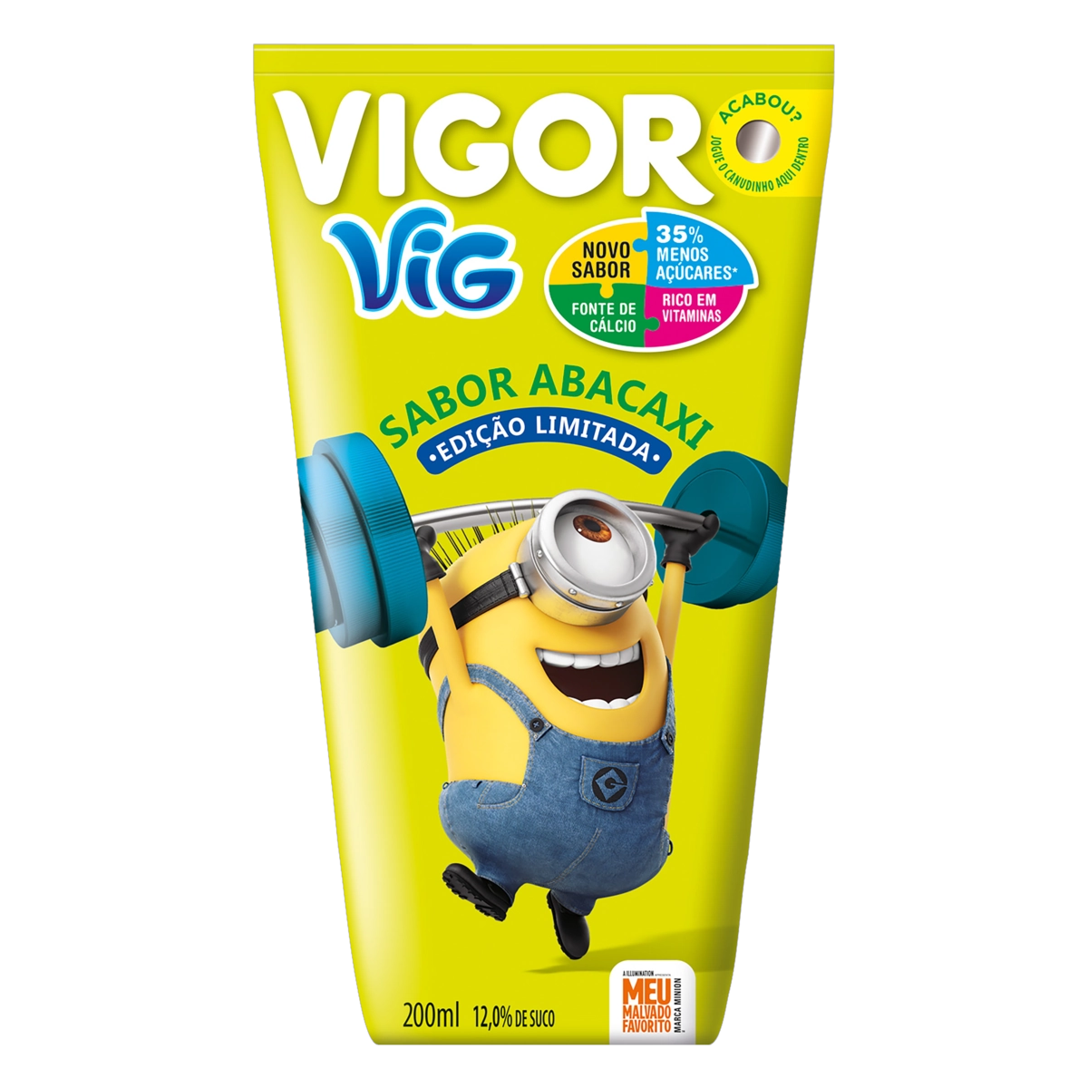 Bebida Adoçada Abacaxi Meu Malvado Favorito Vigor Vig Caixa 200ml