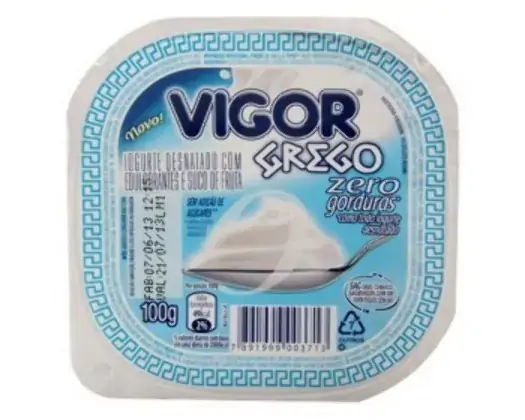 Iogurte Grego Vigor Zero Tradicional