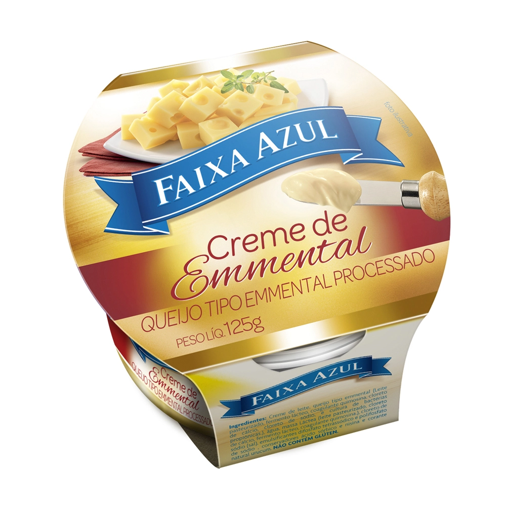 Creme Queijo Faixa Azul Emmental