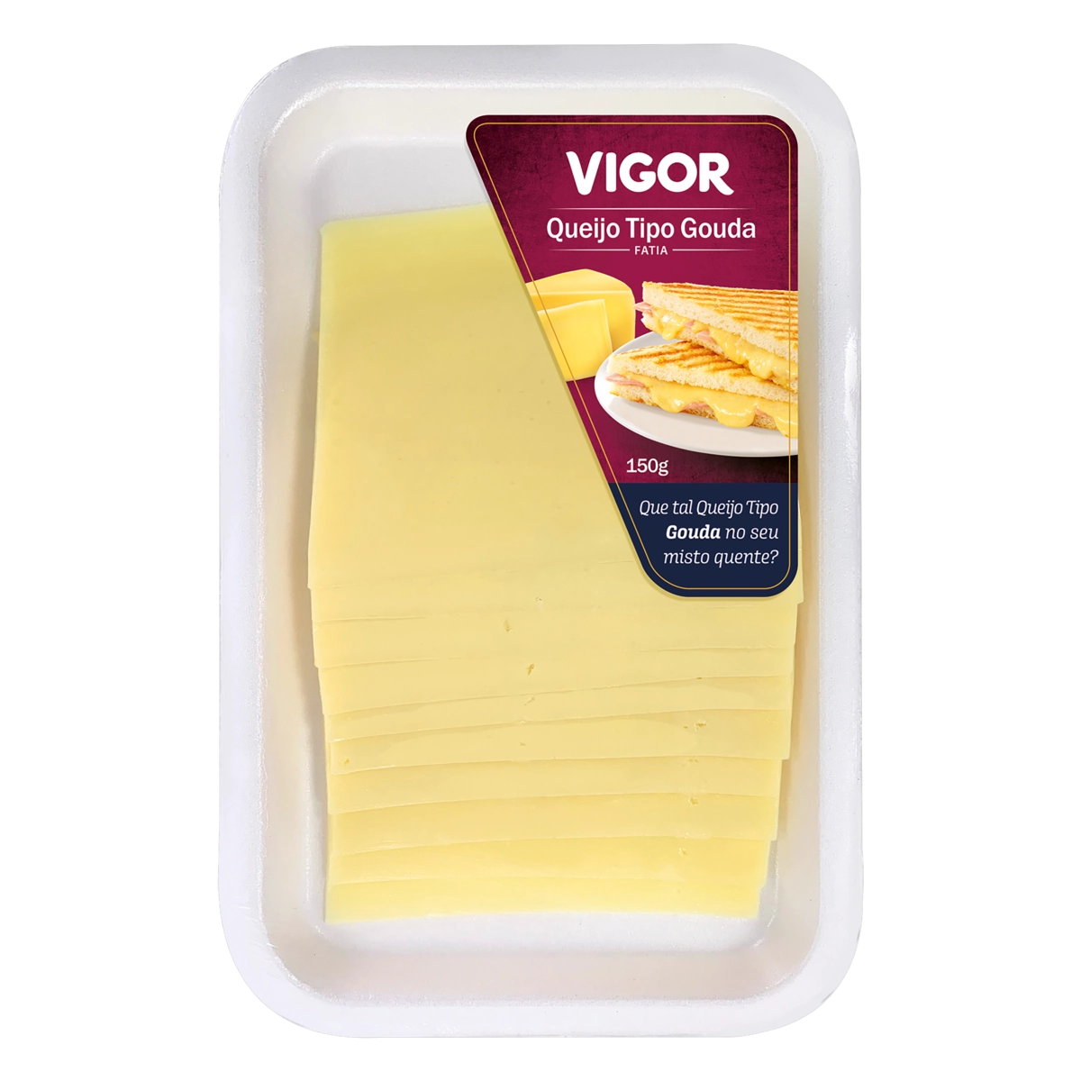Queijo Gouda Fatiado Vigor 150g