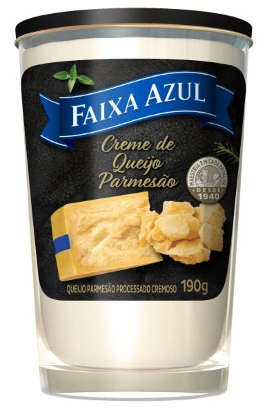 Creme de Queijo Parmesão Faixa Azul Copo 190g