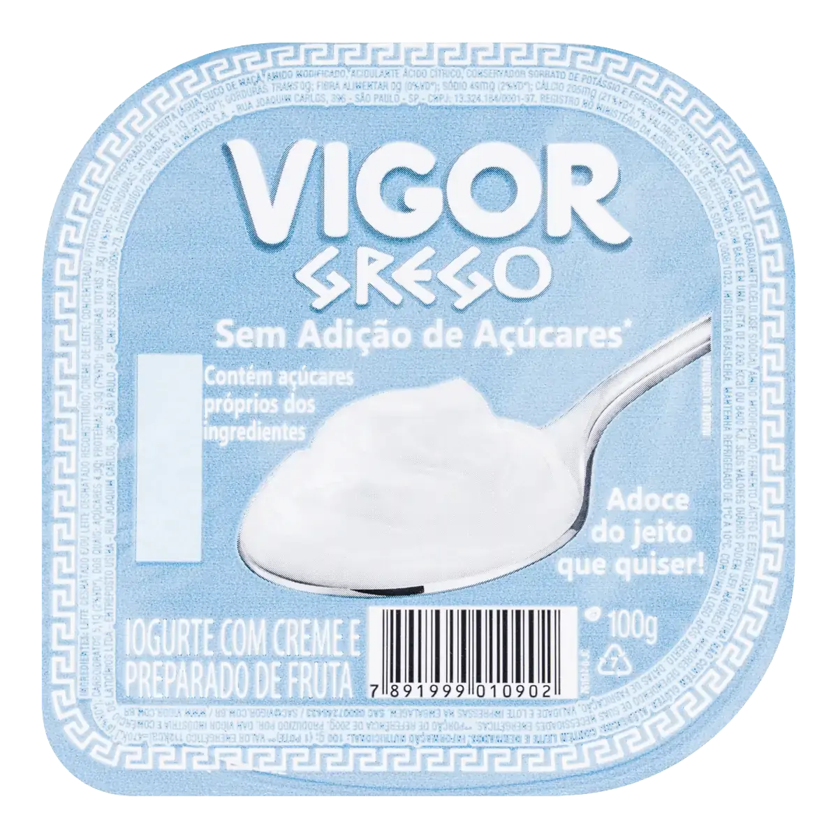 Iogurte Grego Vigor Pote 100g