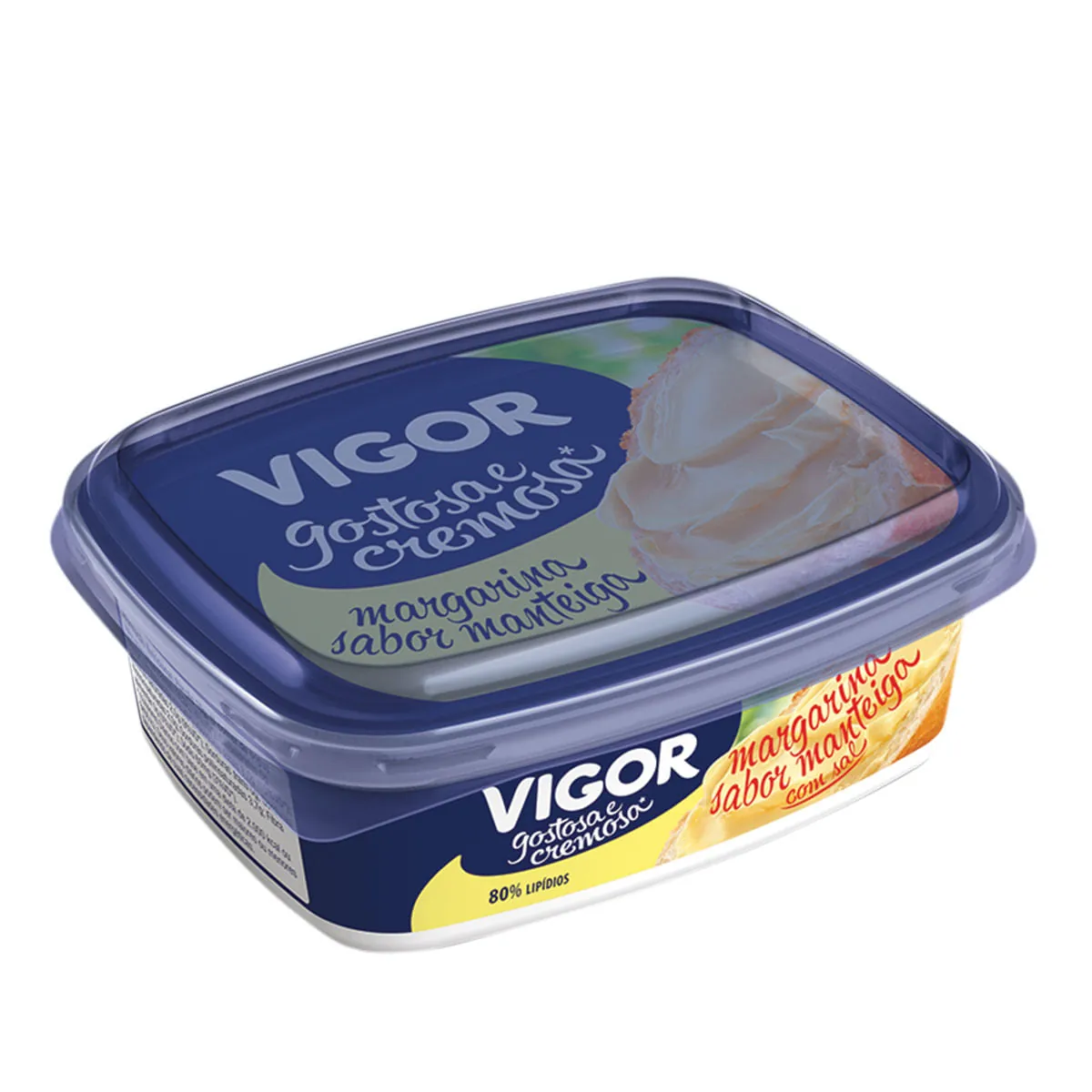 Margarina Sabor Manteiga Cremosa com Sal VIGOR Pote 250g