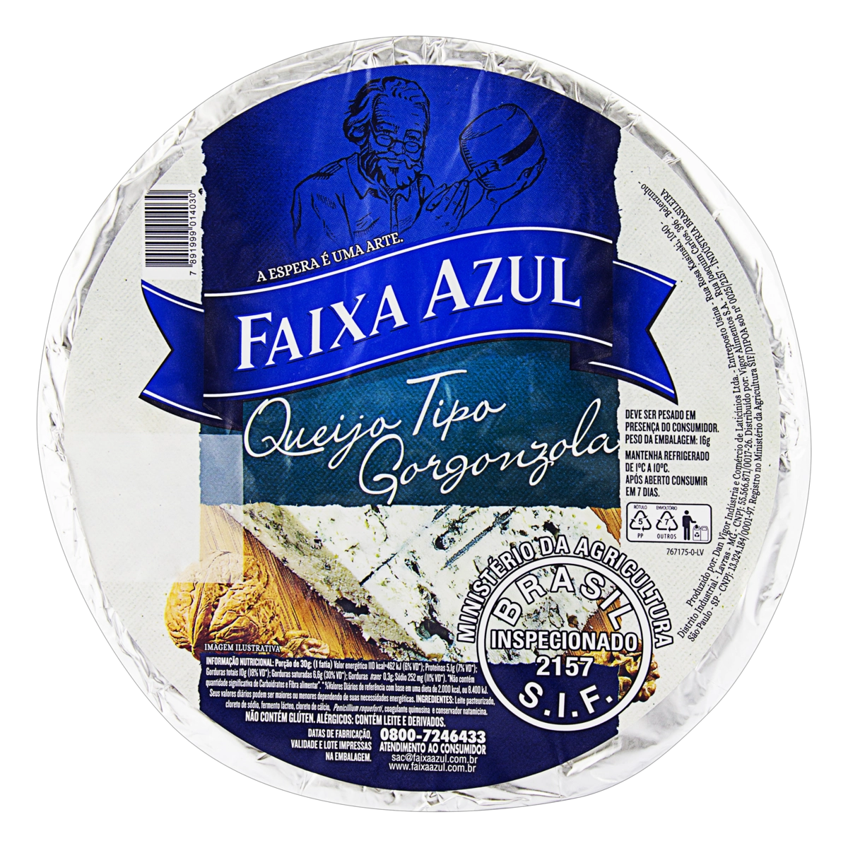 Queijo Gorgonzola Faixa Azul