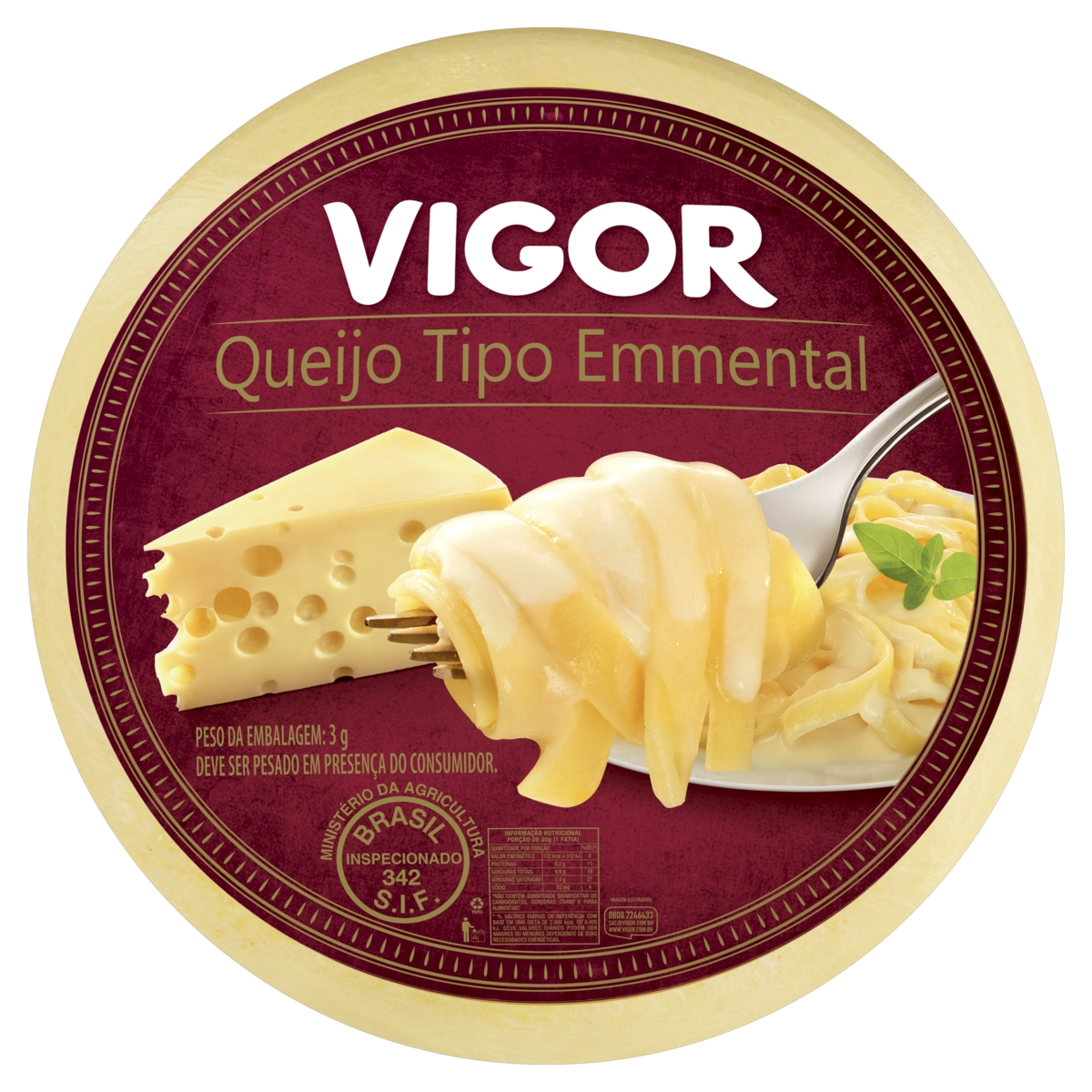 Queijo Emmental Vigor