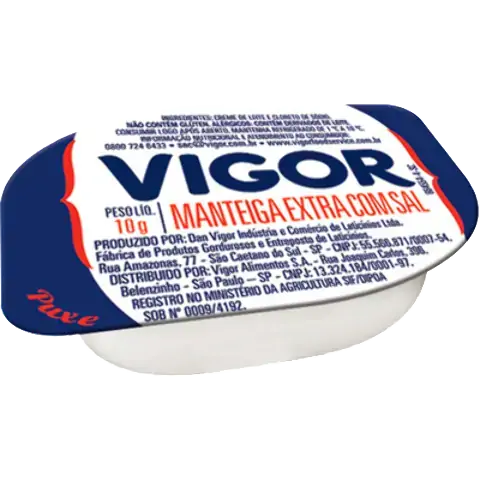 Manteiga Extra Com Sal Vigor Pote 10g