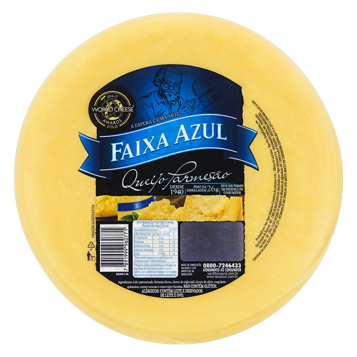 Queijo Parmesão Faixa Azul