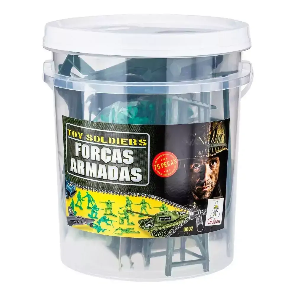 Playset Gulliver - Forças Armadas - 75 Peças