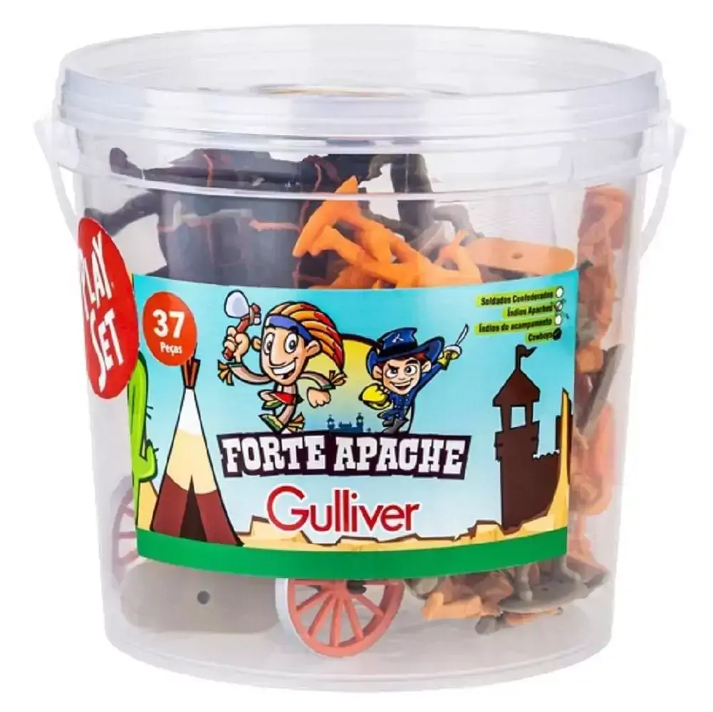 Forte Apache Playset Cowboys &amp; Carroça Gulliver