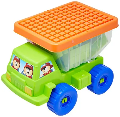 Veículo Mini Basculante Com Blocos De Encaixe SMOBY