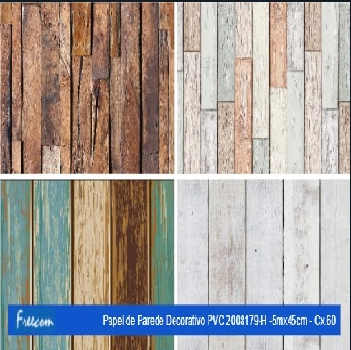 Papel De Parede Pvc Diversos 45cmx5m Ref.2008179 H