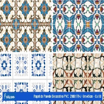 2008179 J Papel De Parede Decorado Em Pvc 5x45cm