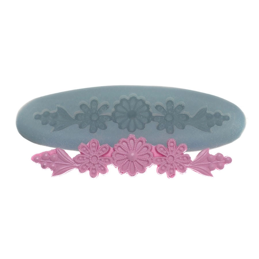 Mold Silic Cordao De Flores 258 Flex Arte