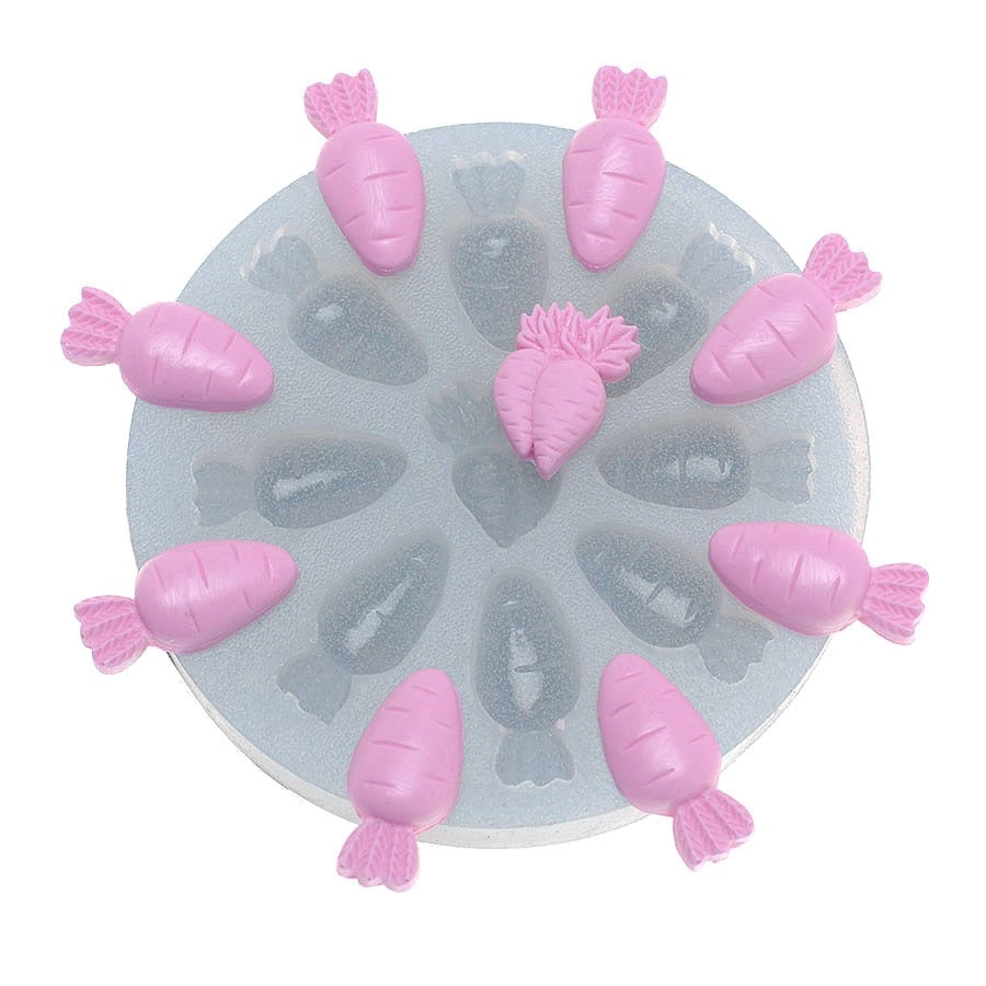 Mold Silic Multiplo De Cenouras 007 Flex Arte