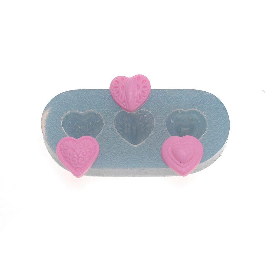 Mold Silic Trio Mini Coracoes 381 Flex Arte