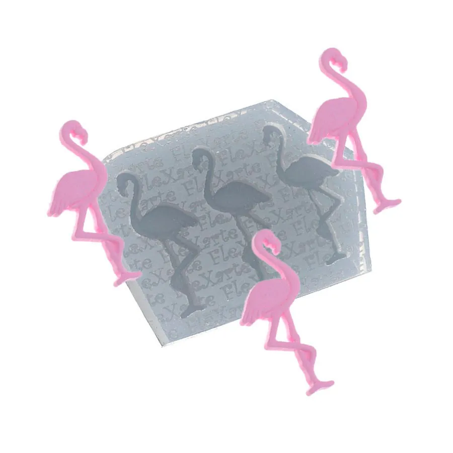 Mold Silic Trio De Flamingos 68 Flex Arte