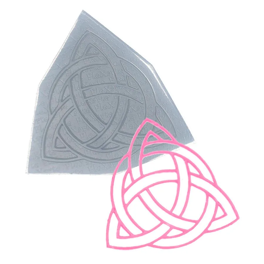 Mold Silic Renda Triang Entrelacado 121 Flex Arte