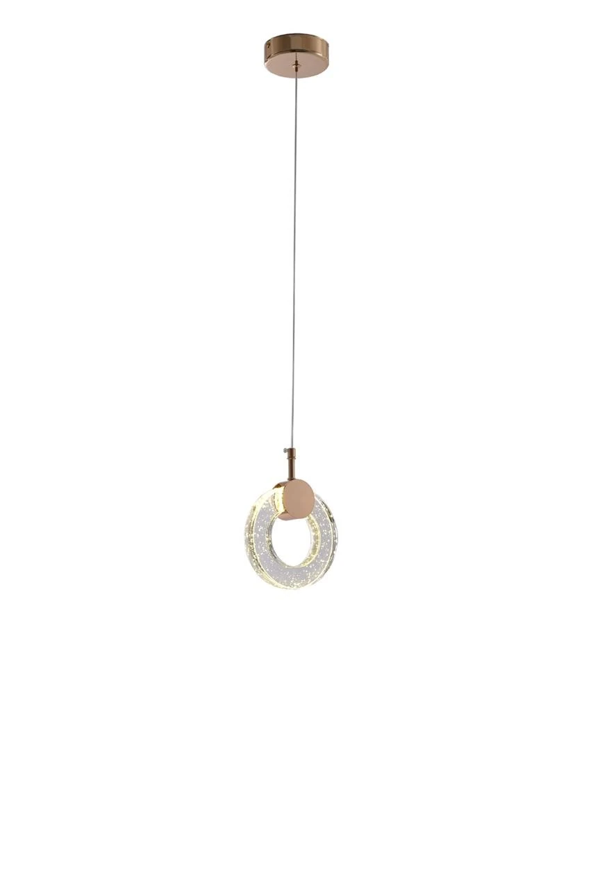 Pendente Arco Cristal 16cm 7w 3500k Bivolt
