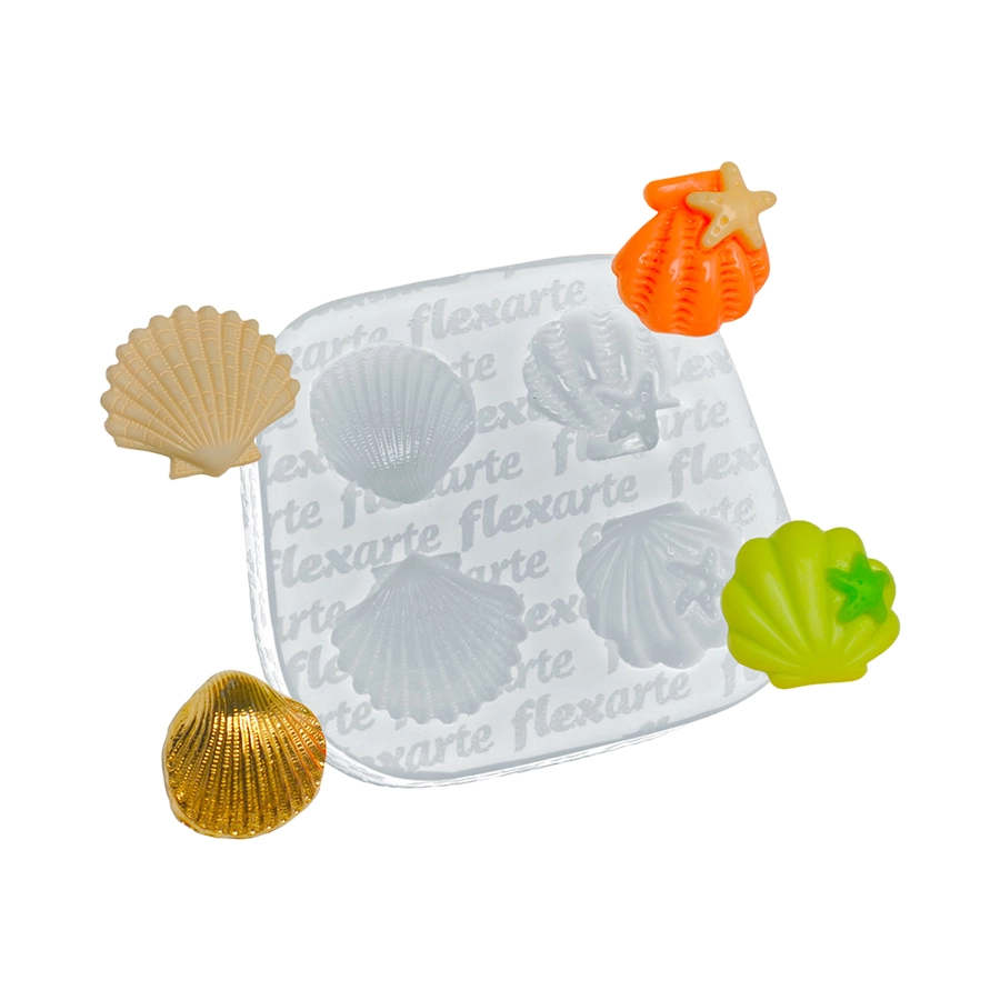Mold Silic Quart De Conchas Lawanda Peq 916 Flexarte