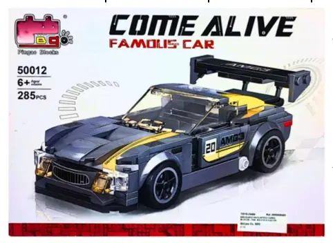 B8. Brinquedo De Montar Carro 285 Peças A Fricçao Com Porta Articulada Toys 24484 99toys 244843