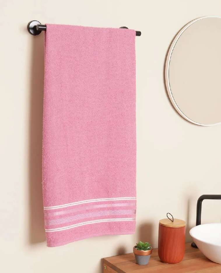 Toalha Banho Liz Rosa Dalia 60x120cm 197644 Atlantica