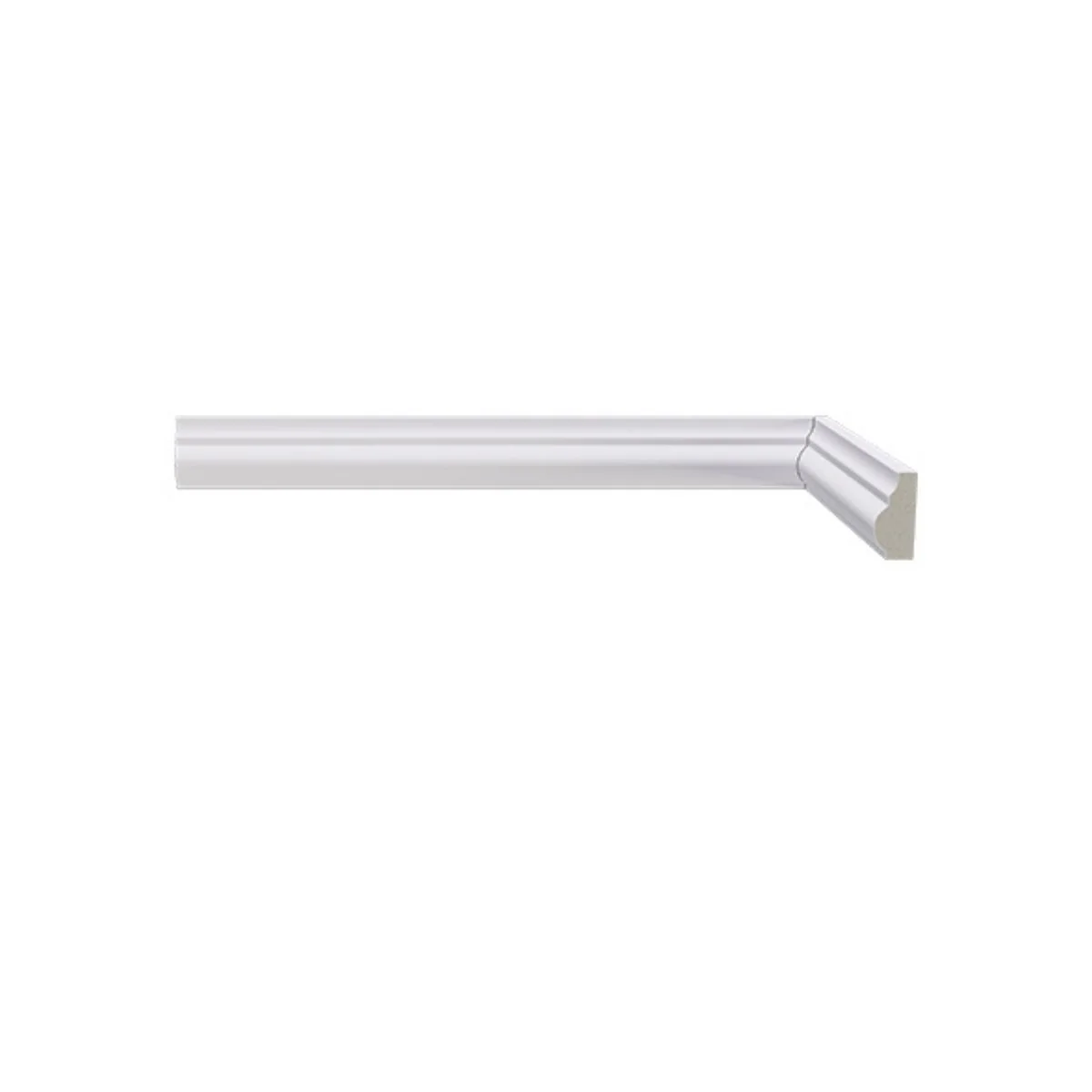 Rodameio Sobrepor 468 Branco Poliestireno 2,7cm Santa Luzia 2m