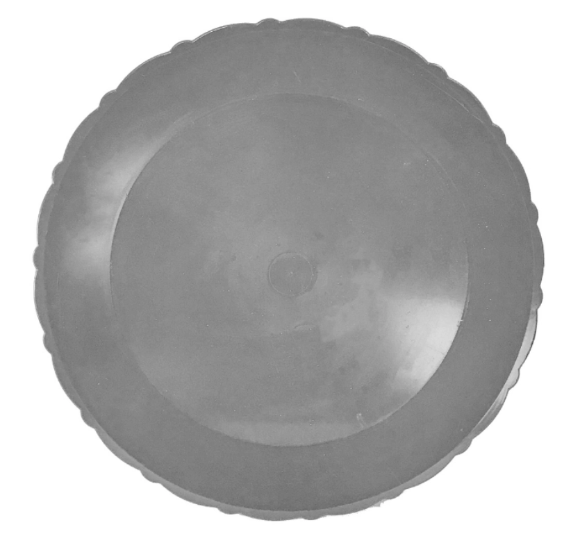 Bandeja Redonda 27cm Prata