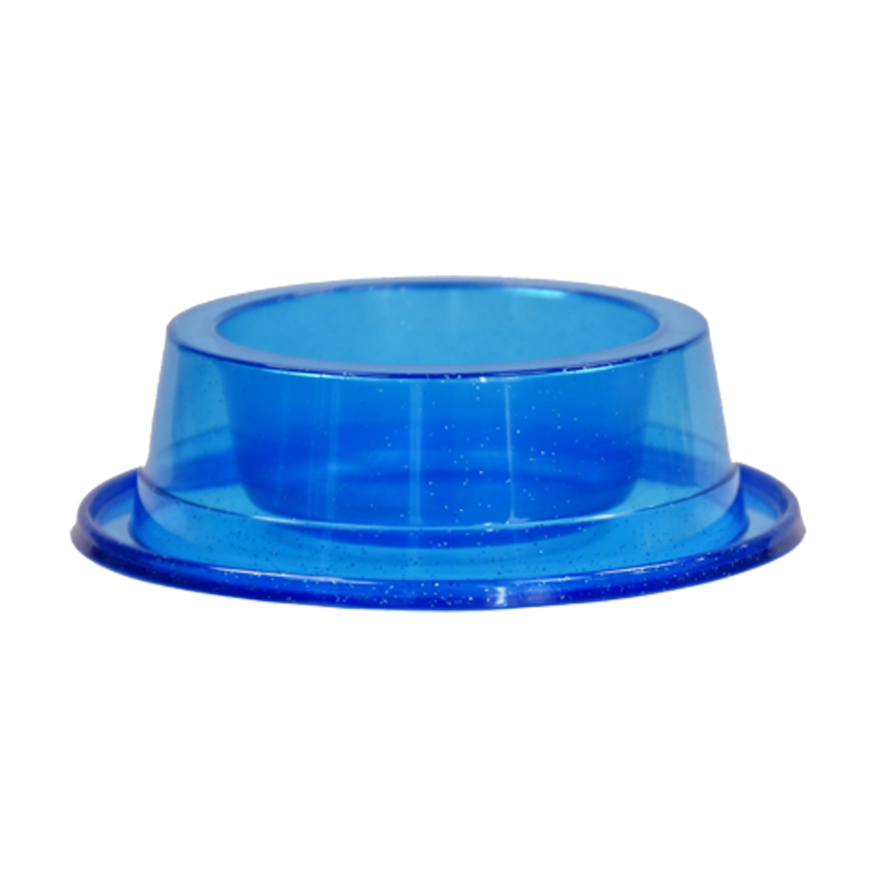 Comedouro Grande Antiformiga 1900 Ml Azul Transparente Glitter
