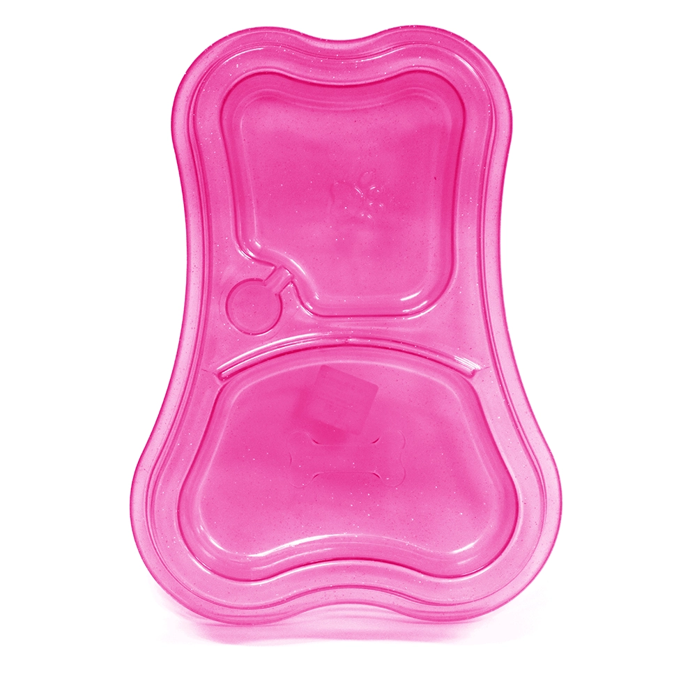 Comedouro Duplo Osso Glitter Rs 0027