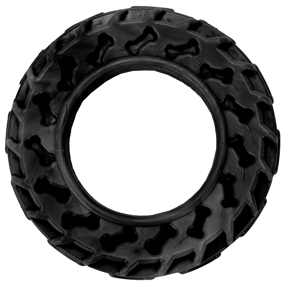 Brinquedo Pet Toys Pneu Mordedor Preto Tamanho Grande