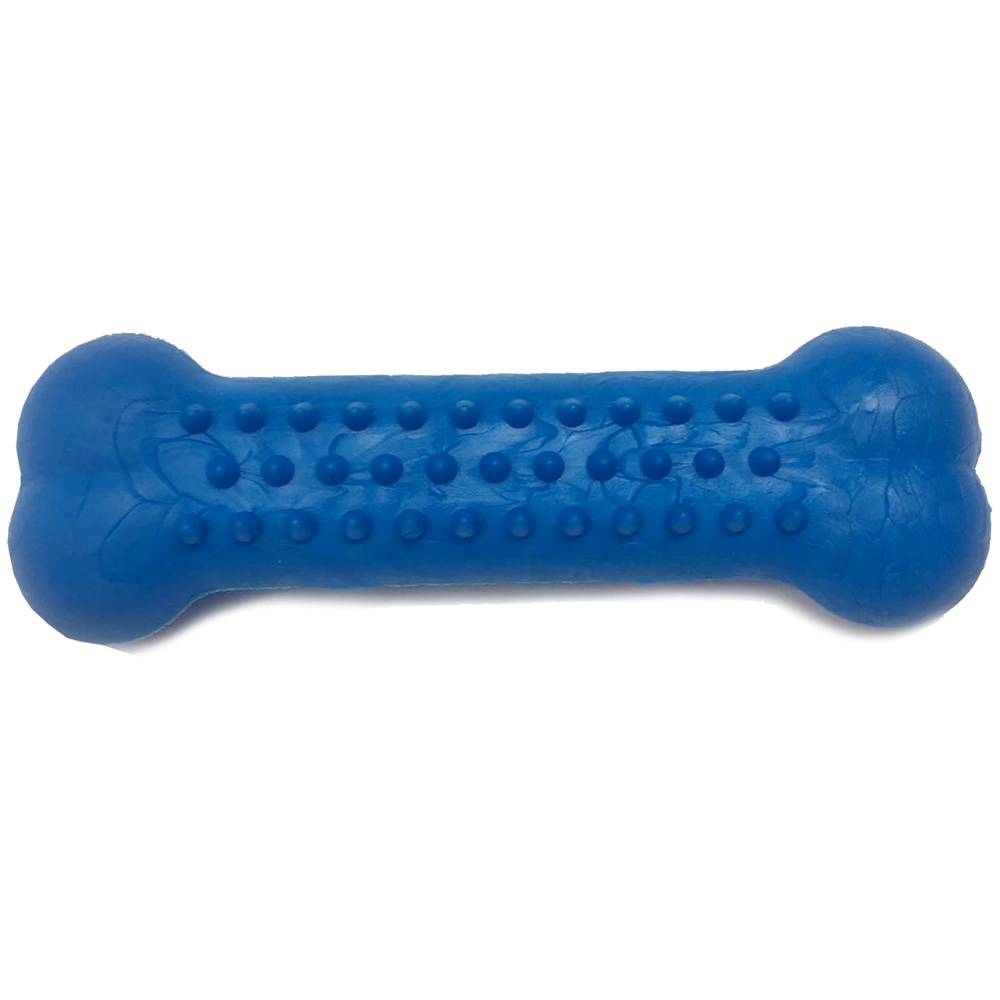 Brinquedo Pet Toys Latex Ossinho Massageador Com Cravinhos Tamanho Pequeno