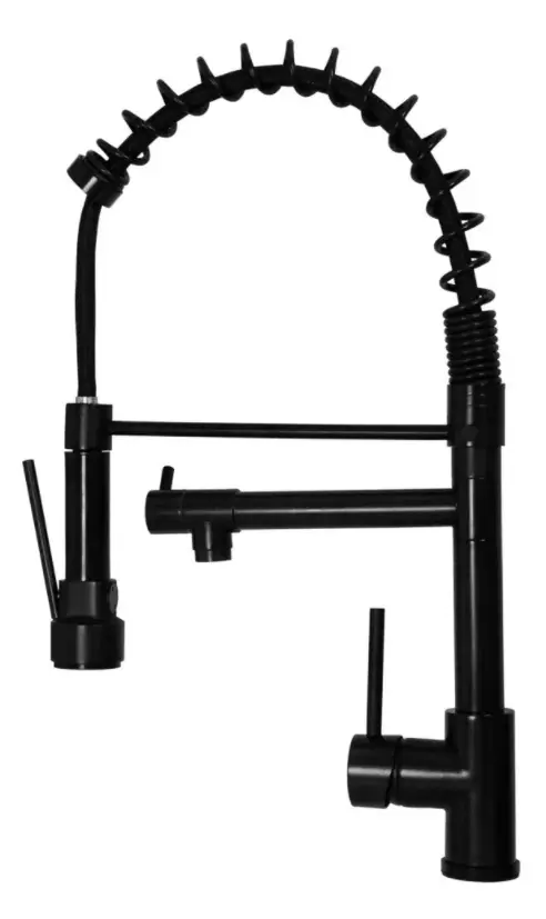 Torneira Cozinha Gourmet Monocomando Preto Fosco Luxo