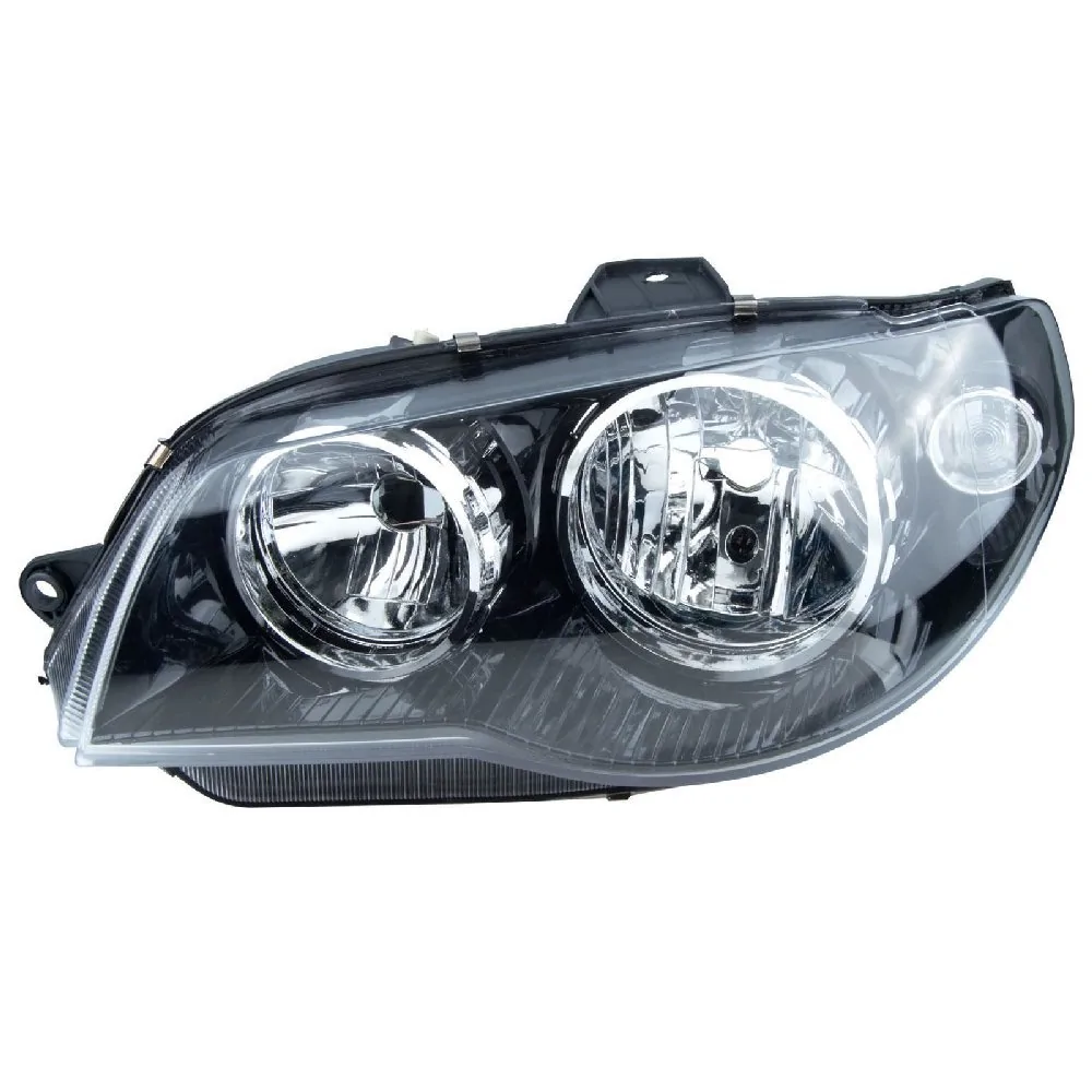 Farol Principal Lado Esquerdo Máscara Negra Aro Cromado H7/H7 - FABRICIO MG01055BCE