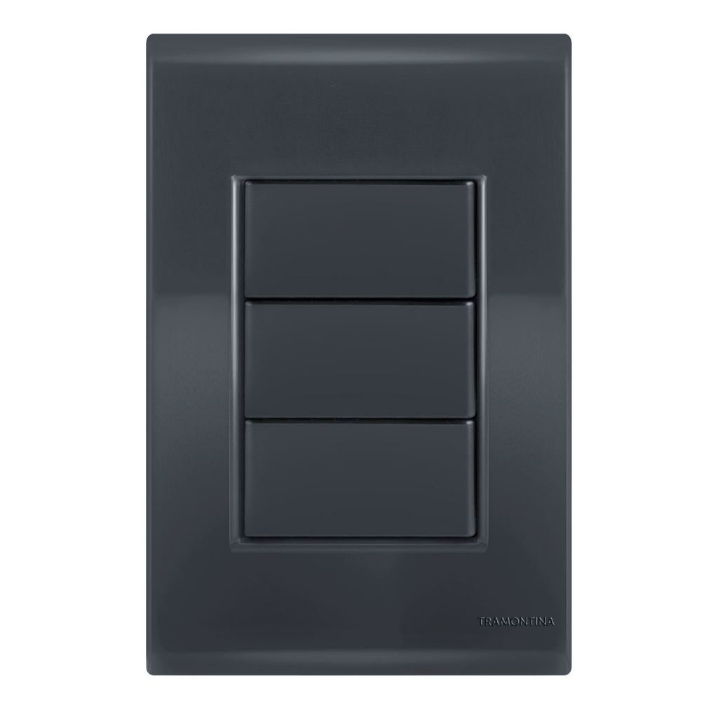 Placa Cega 4x2 - Tramontina Liz Grafite - Tlg035