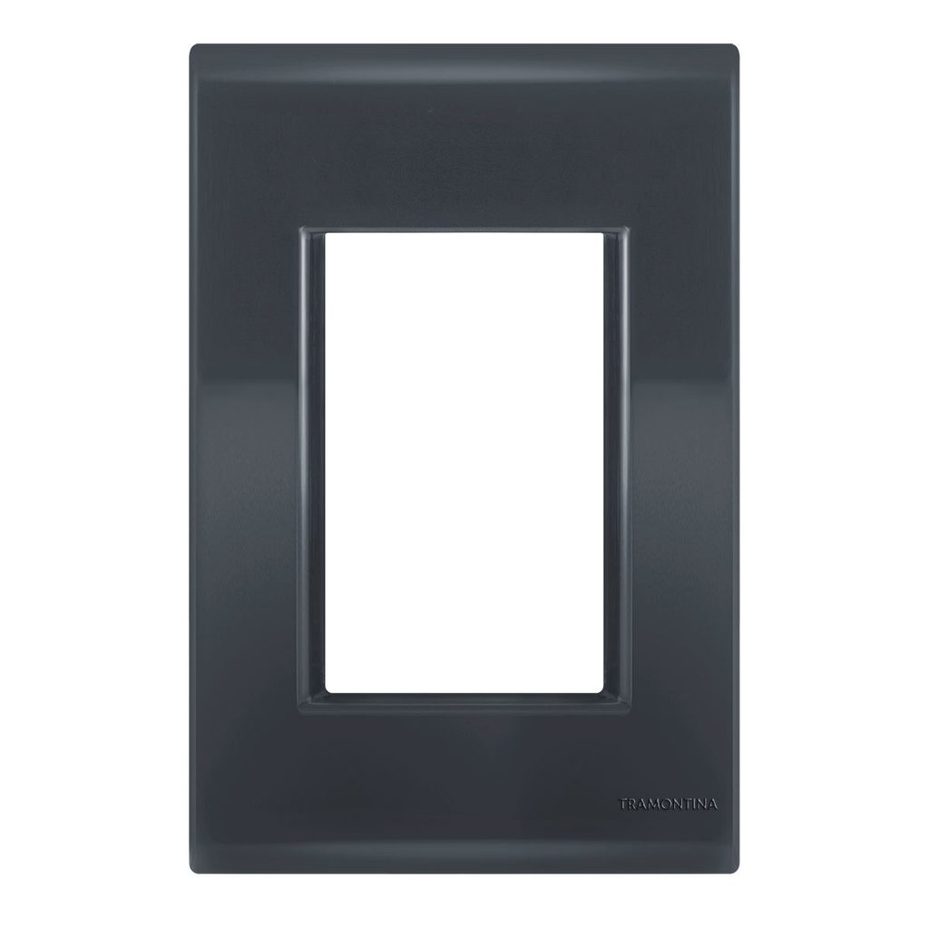 Placa 3 Módulos 4x2 - Tramontina Liz Grafite - Tlg038