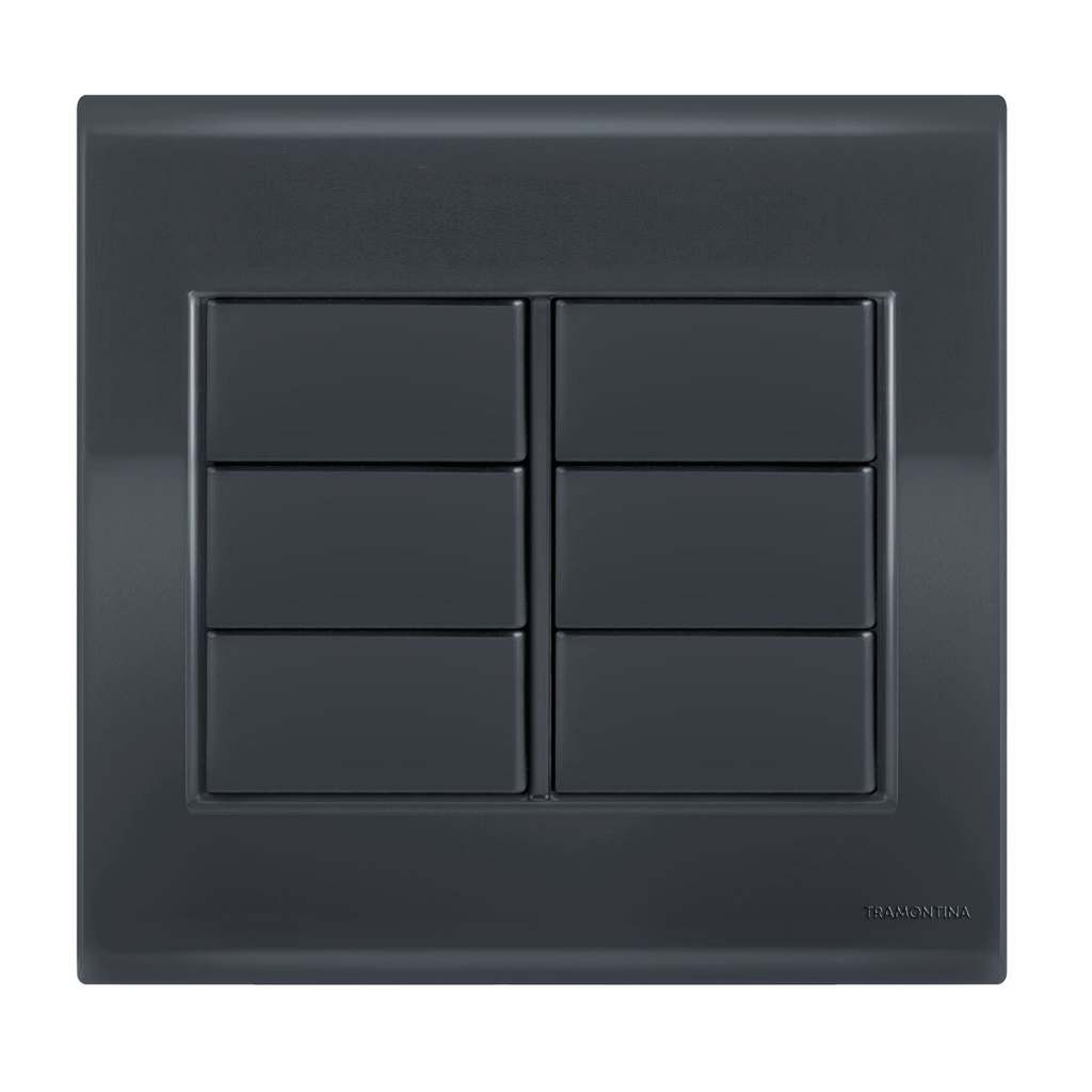 Placa Cega 4x4 - Tramontina Liz Grafite - Tlg040