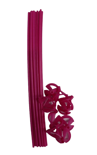 Conj Pega Balao Ke Doce Pink C/10un