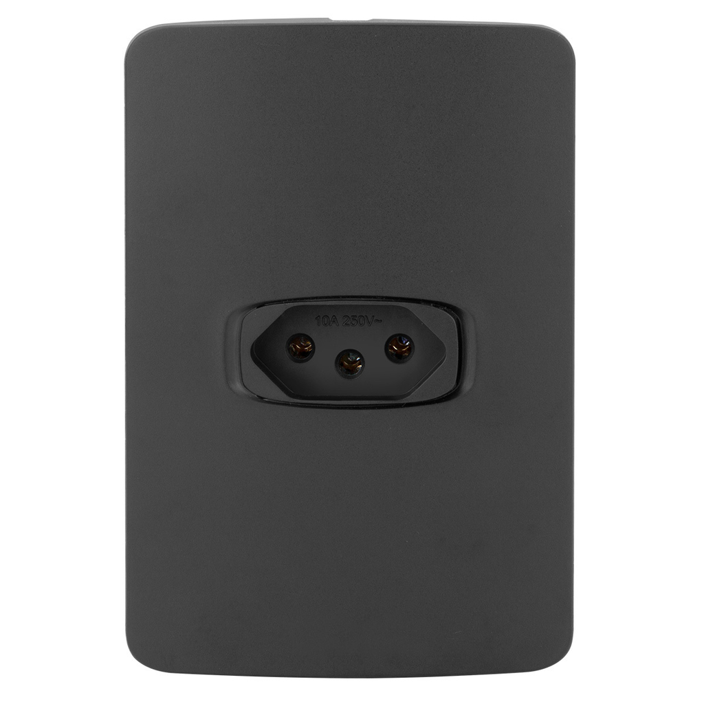Conjunto 1 Tomada 10a - Alumbra Gracia Black Maxx - Gbmx002
