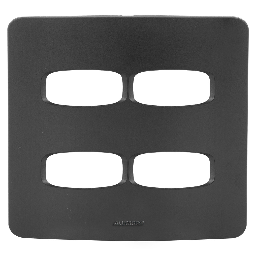 Placa 4 Módulos 4x4 - Alumbra Gracia Black Maxx - Gbmx042