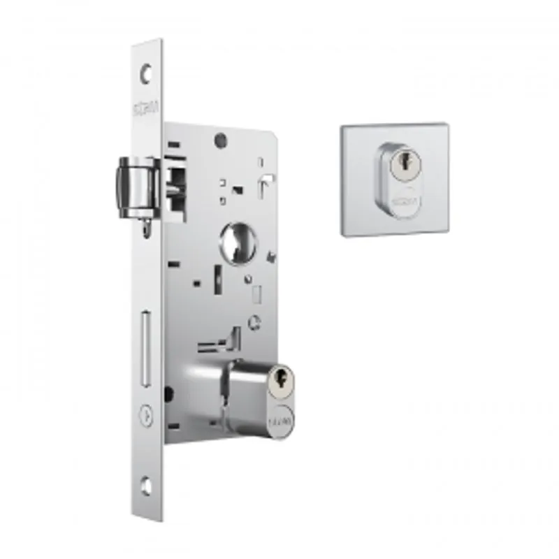 Fechadura Pivotante Roseta Quadrada Rolete Stam 803 Cromada