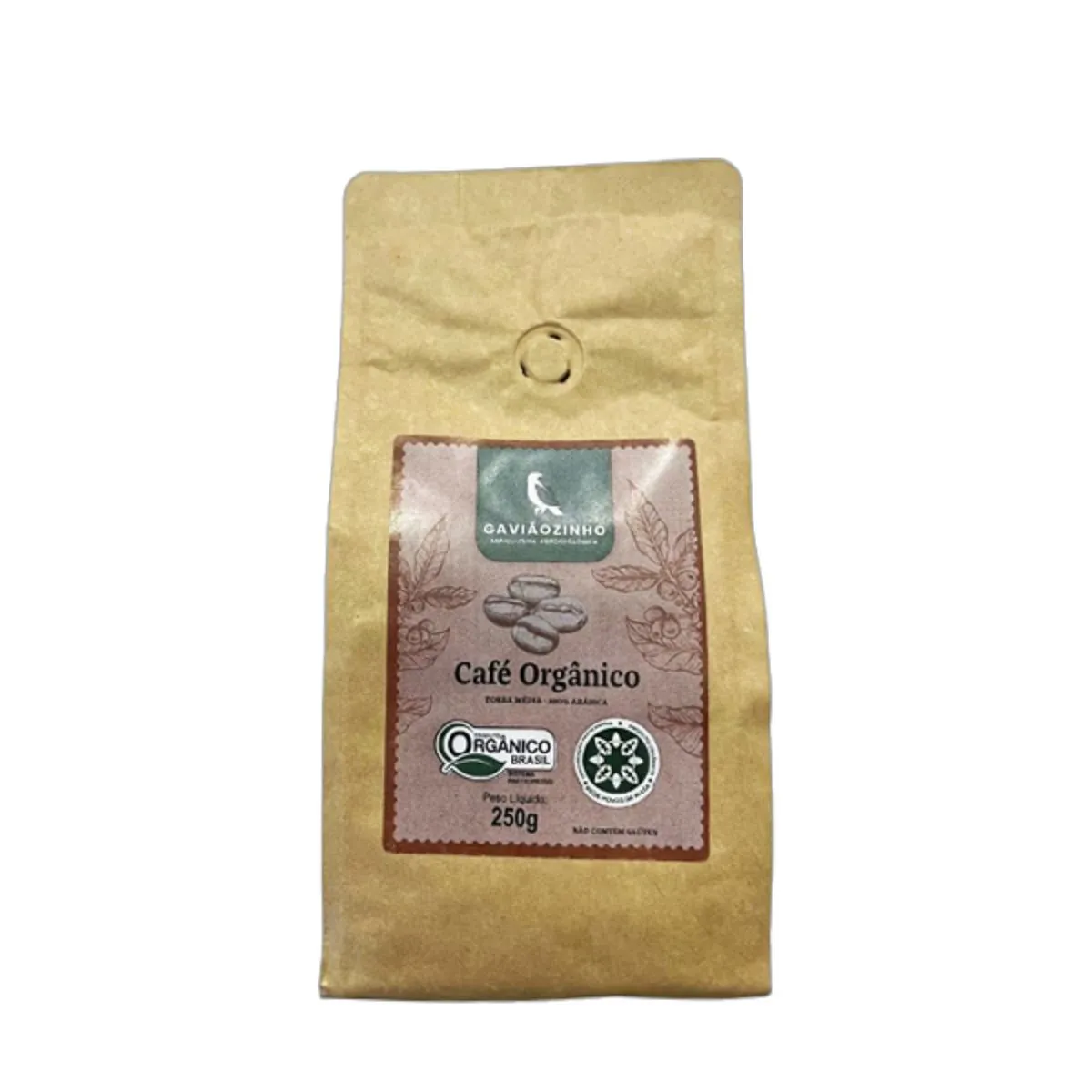 Café da Floresta em Grão Especial Orgânico Gaviãozinho 250g