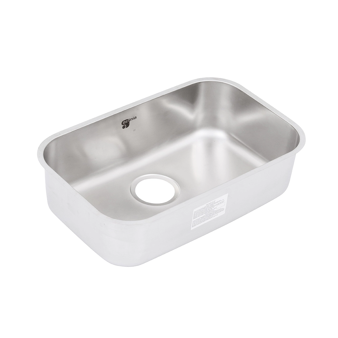 Cuba para Cozinha Simples de Embutir 56x34x18cm Aço Inox 304 Fosco Delinia