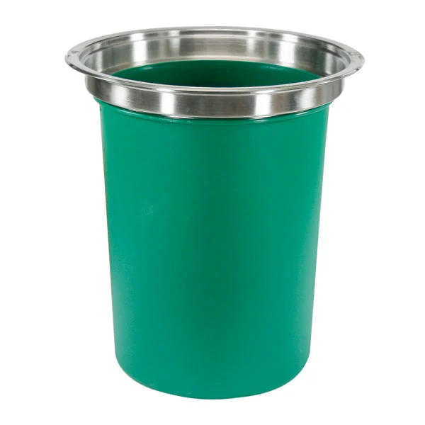 Lixeira para Cozinha de Embutir 12L Metal Inox Manual Pia Cinza Franke