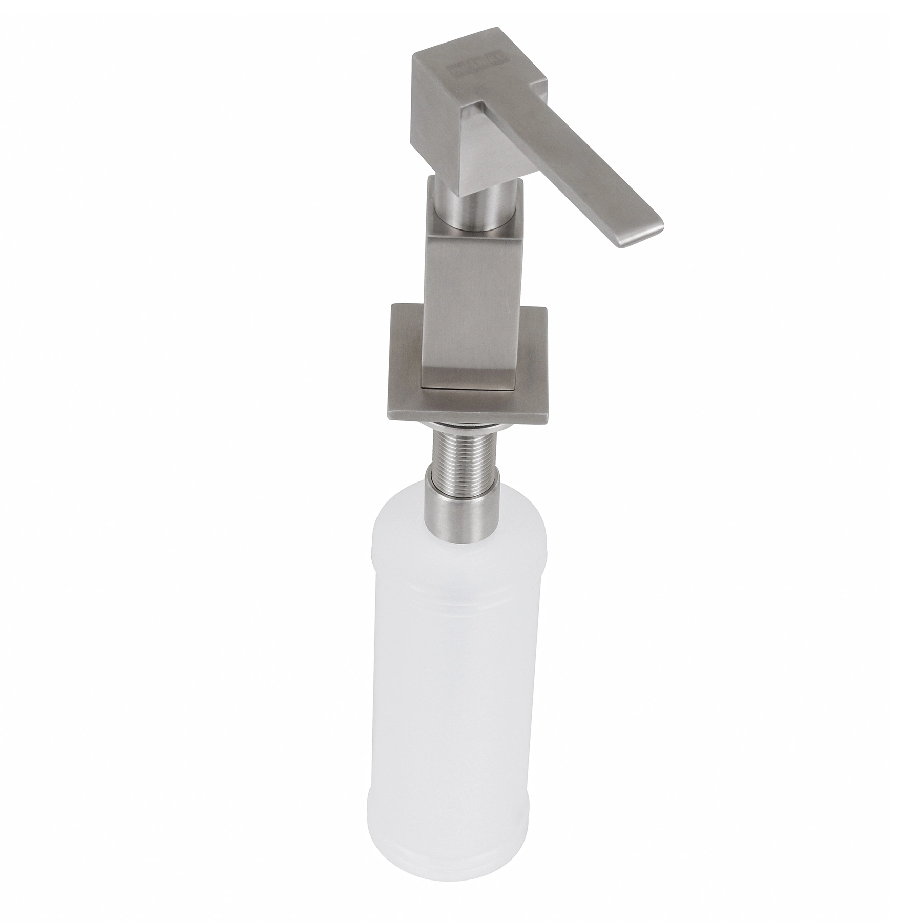 Dosador de Sabão Metal e Plástico de Embutir Cinza Fosco 330ml Franke