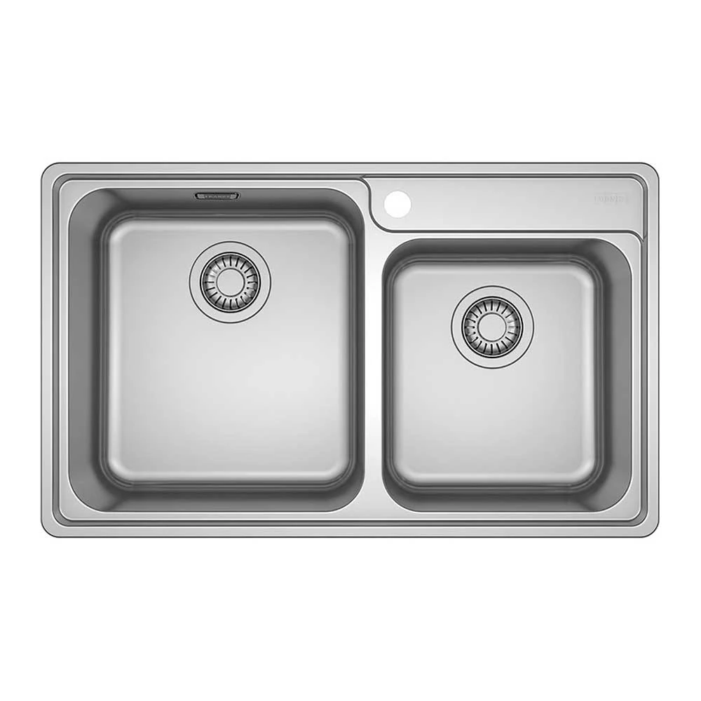 Cuba Dupla De Sobrepor Franke Bell Válvula Aço Inox